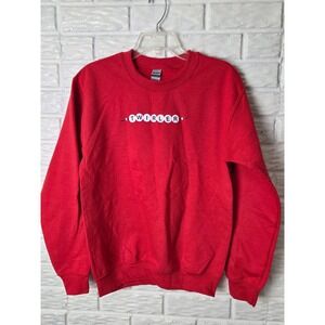 NEW Baton Twirler sweatshirt Women's size Small Red Black Twirling Gildan